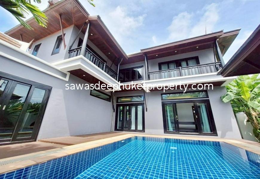 Thai Contemporary Style-4 Bedroom Pool Villa for Sale Near BCIS