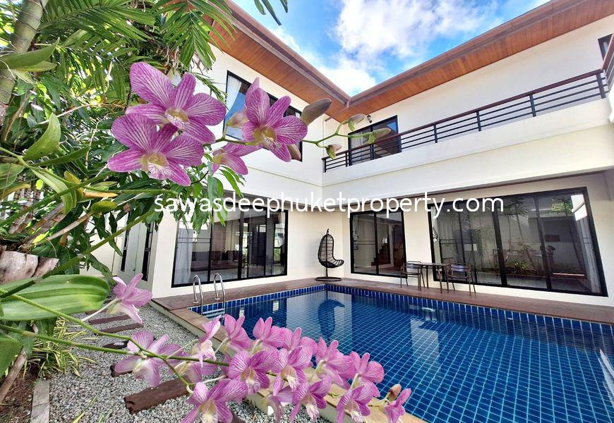 3 Bedroom Pool Villa in a Peaceful Residential Estate in Chalong for Rent